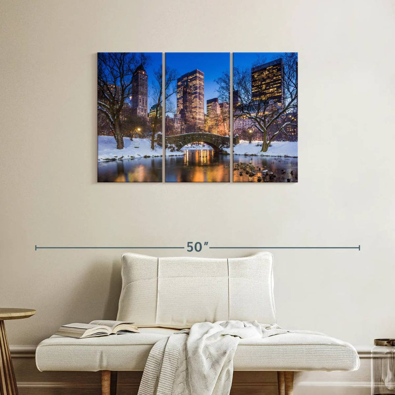 Sebbie Snowy Central Park, 24" H x 38" W