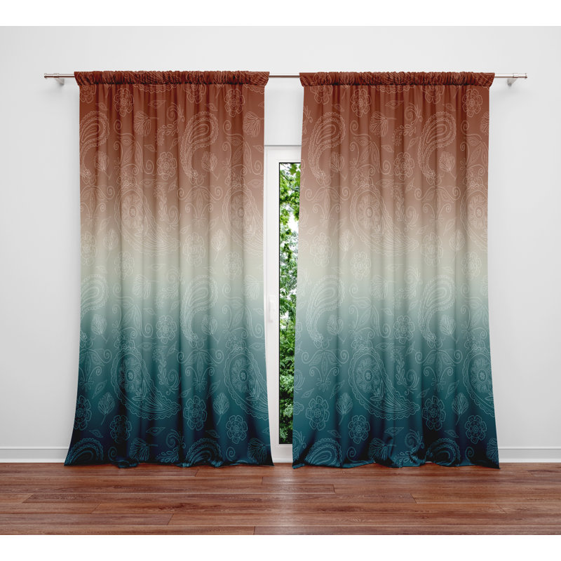 Semi Sheer Curtain Panel Pair, 20" W x 82" L