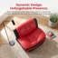 Fauteuil d'appoint en similicuir avec dossier capitonné-1179896463