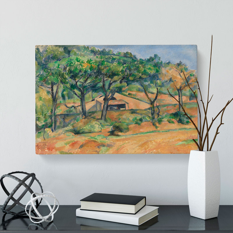House In Provence by Paul Cezanne - Wrapped Canvas, 35cm H x 50cm W x 3cm D