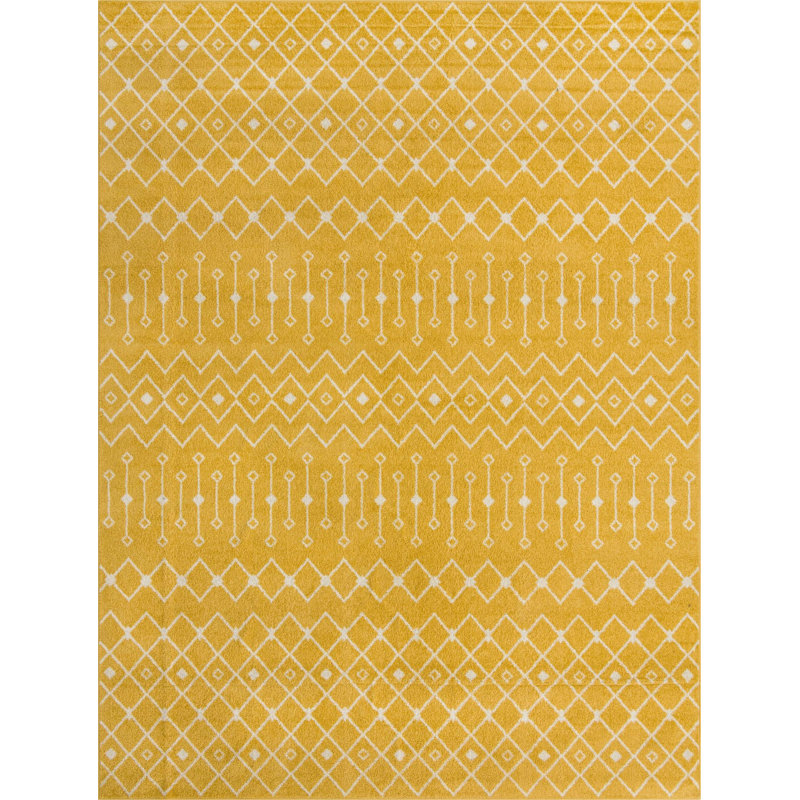 Geometric Indoor Rug, Rectangle 10'8" x 14'