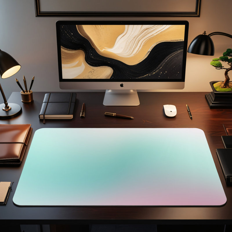 Polyester Desk Pad, 14.4x12.1