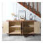 Armoire de rangement décorative, armoire d'appoint moderne avec tablettes réglables, buffet autoportant avec quatre portes, armoire décorative avec 4 portes pour le couloir du salon-92875271