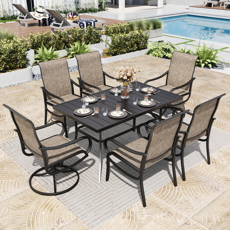 7pcs Patio Dining Outdoor Table Set