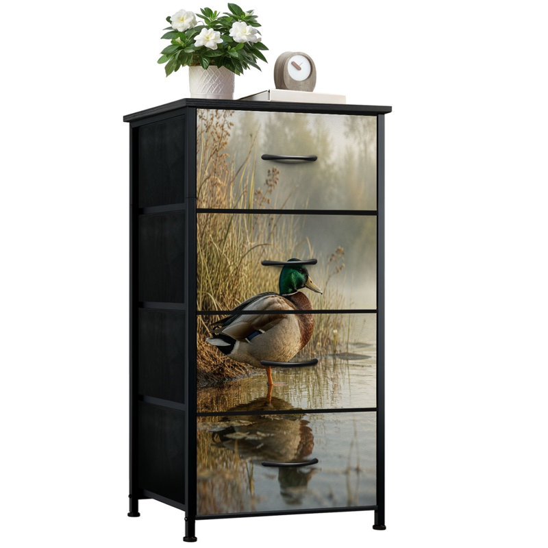 Commode 4 tiroirs avec rangement à 4 tiroirs Mallard