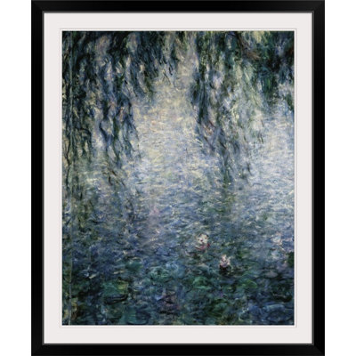 "Claude Monet Morning with Weeping Willows" par Claude Monet, reproduction d'art