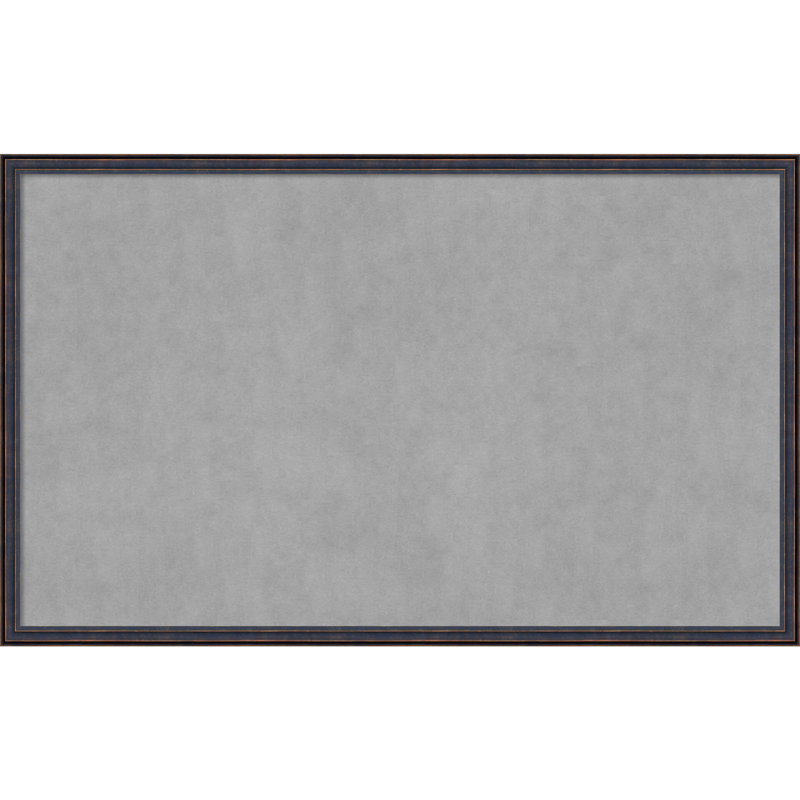 Tableau magnétique à cadre arrondi bronze foncé, H 26 po x l 42 po