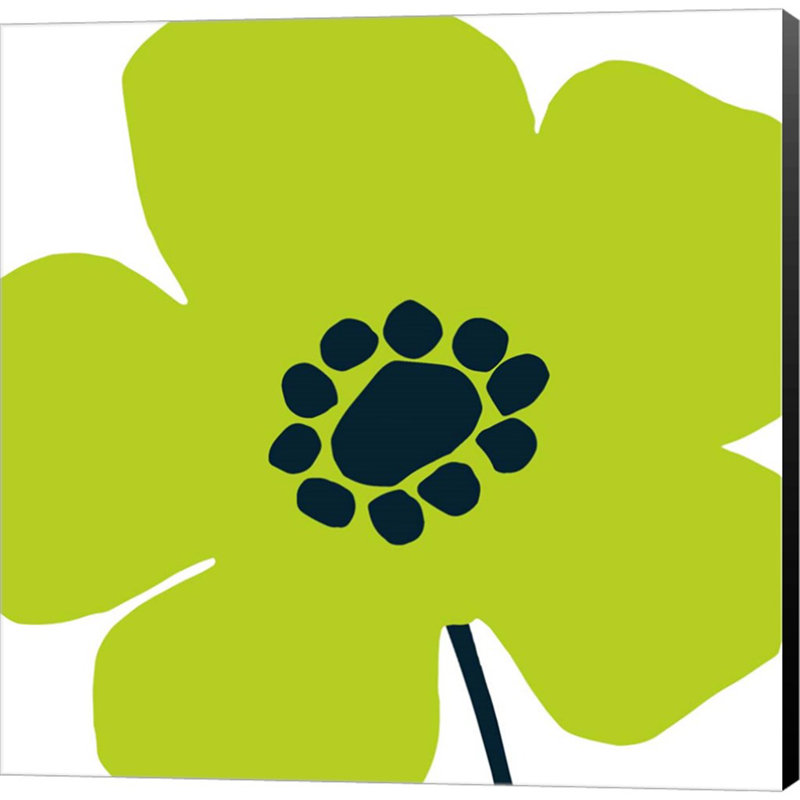 Art mural Pop Art Floral IV par Wild Apple, H 24 po x l 24 po x P 1,5 po