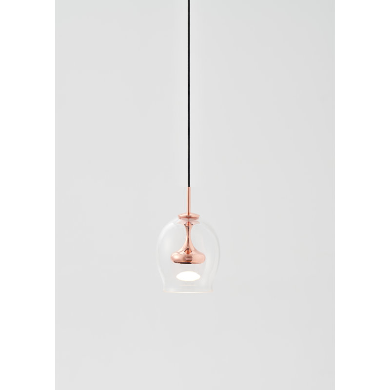 Moai 1 - Light Pendant, 7.8" H x 6.4" W x 6.4" D, Copper