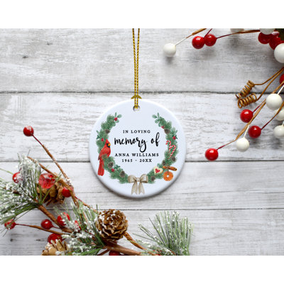 2.8'' Porcelain Holiday Shaped Ornament