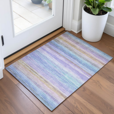 Tapis lavande lavable à la machine intérieur / extérieur Xhevrie