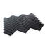 11"X 12.6" Herringbone Polished Glass Mosaic Tile-61266925