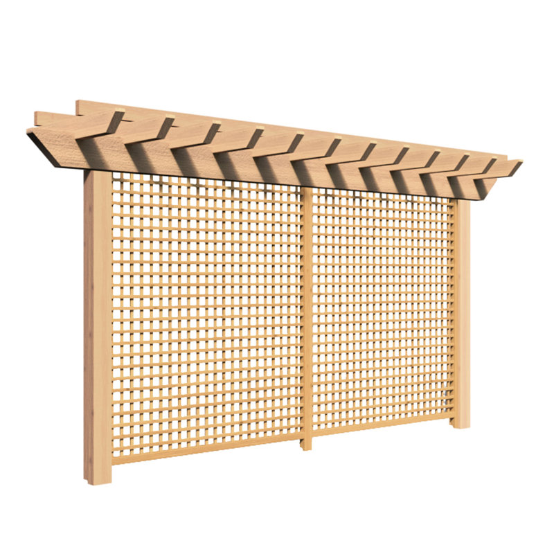 Solid Wood Pergola, 16 ft. W x 4 ft. D