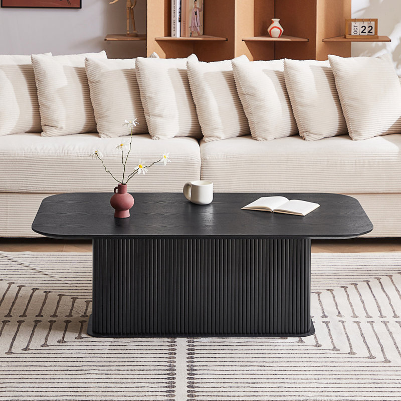 Table basse en stratifié, Noir