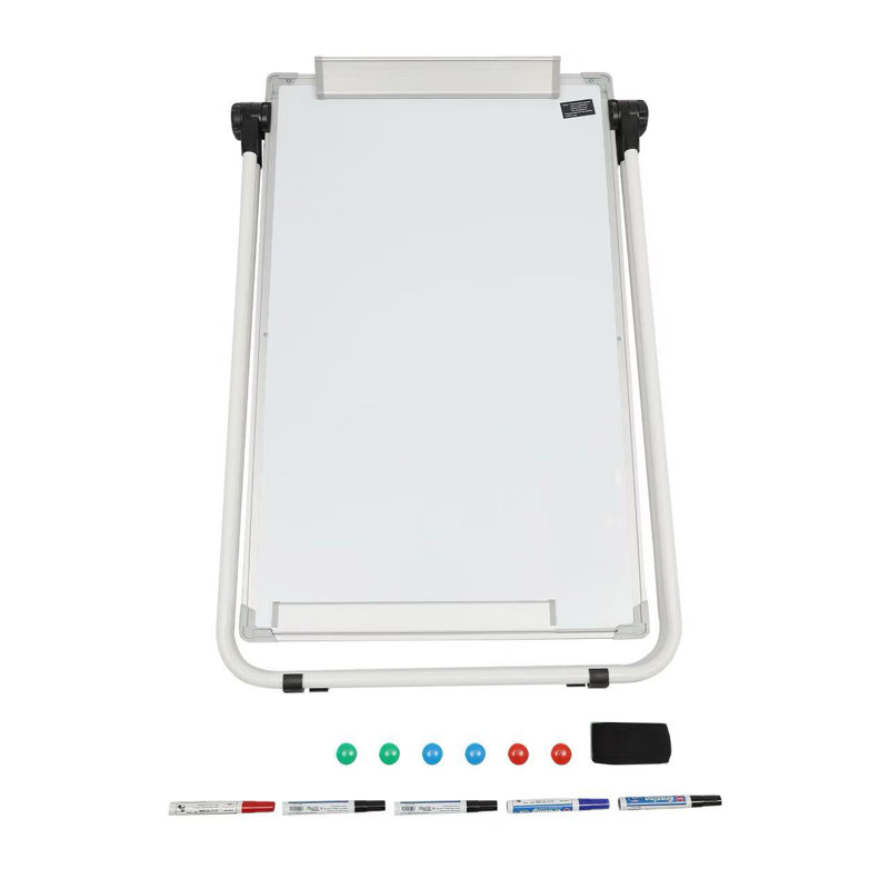 Tableau blanc magnétique double face 36 "x 24" avec porte-stylo