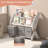Alexine 3 in 1 Kids Bookshelf and Toy Storage Organizer, 4 Tier Wooden Kids Montessori Bookcase, 31.5'' H X 35.4'' W X 17.5'' D-1218928034
