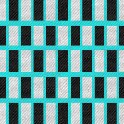 Gris abstrait/noir/Tapis décoratif bleu