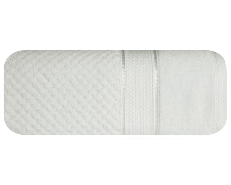 Kirsha Midweight Jacquard Hand Towel, White