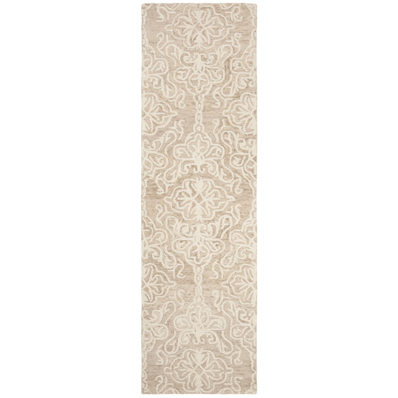 Davyan Hand Tufted Wool Ikat Rug, Runner 2'3" x 16'