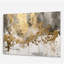 Goutte dorée moderne - art abstrait acrylique sur verre-101525752