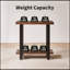 Table d'appoint en bois avec tablette ouverte