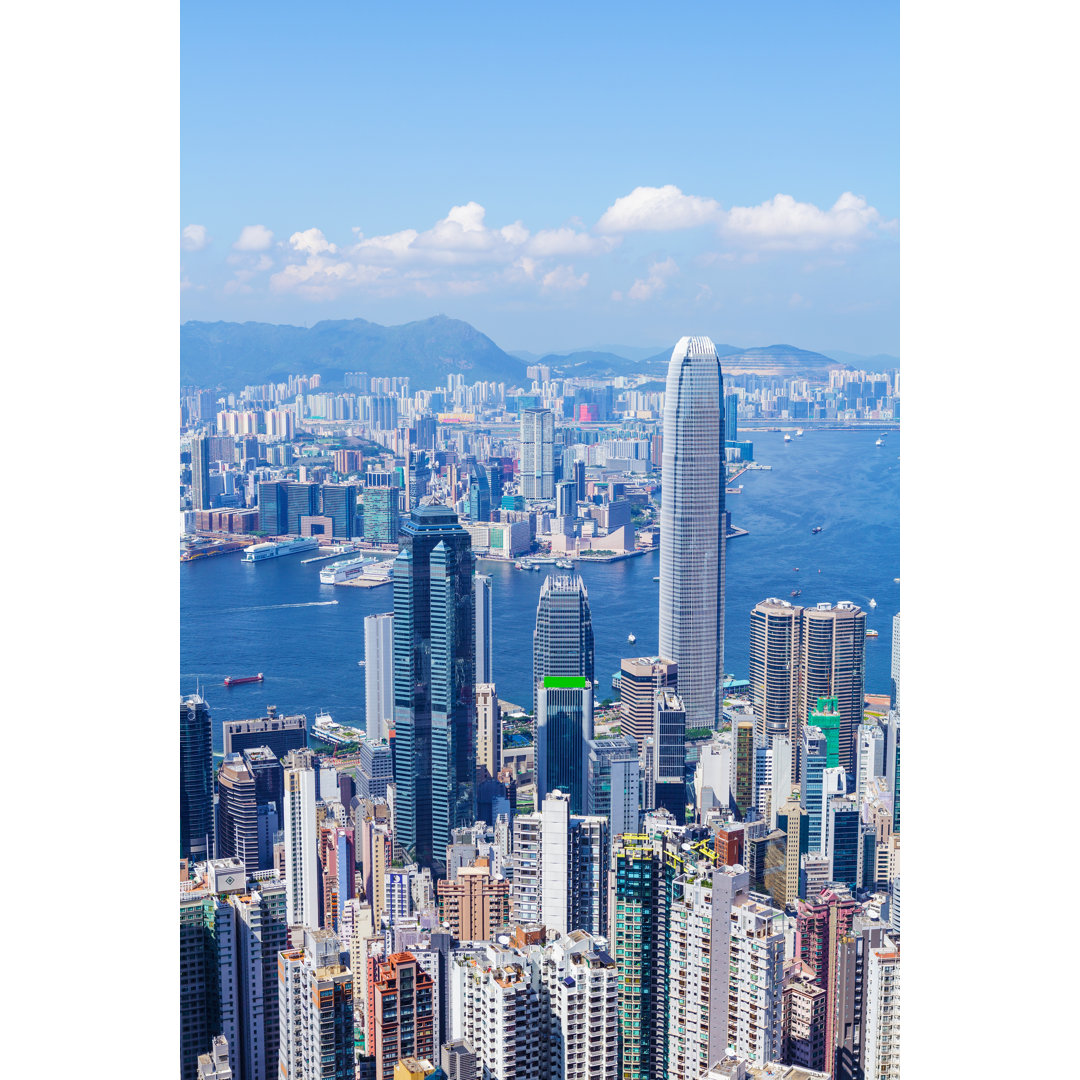 Hong Kong Skyline von Leungchopan - Druck