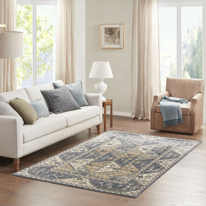 Tapis à bordure carrelée, Rectangle 8 pi x 10 pi