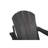Hdpe Folding Adirondack Chair With Dual Cup Holder - Composite Adirondack Chair With Wood Texture- Gray