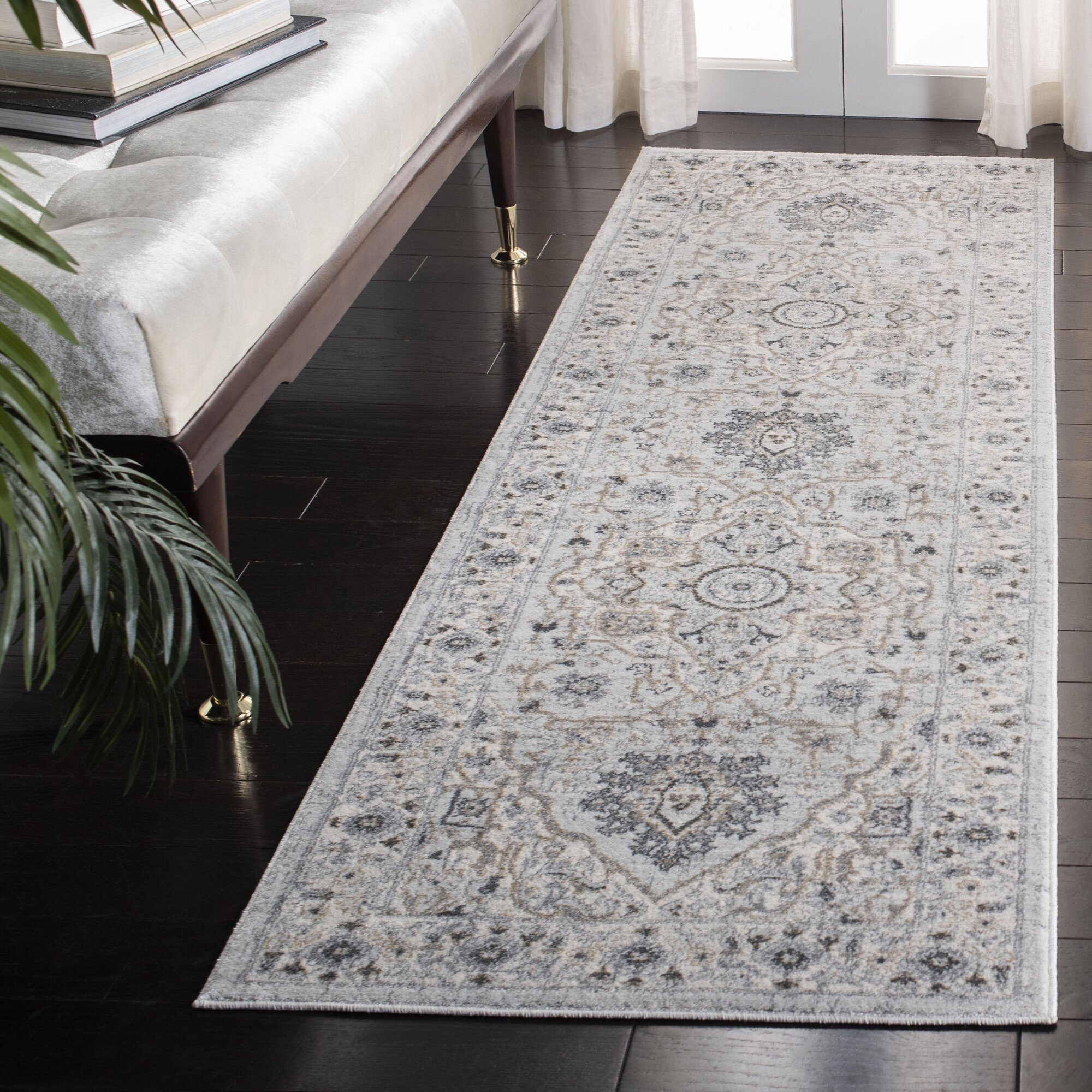 Canora Grey Aayran Oriental Light Gray Area Rug & Reviews | Wayfair