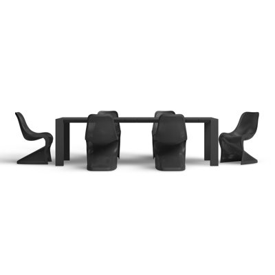 Farrah Rectangular 6 - Person 102.4" Long Dining Set