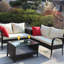 Ensemble de canapé modulaire d'extérieur en rotin avec boîte de rangement-78249677-78249676