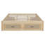Grand lit plateforme avec 6 tiroirs de rangement-1560161346