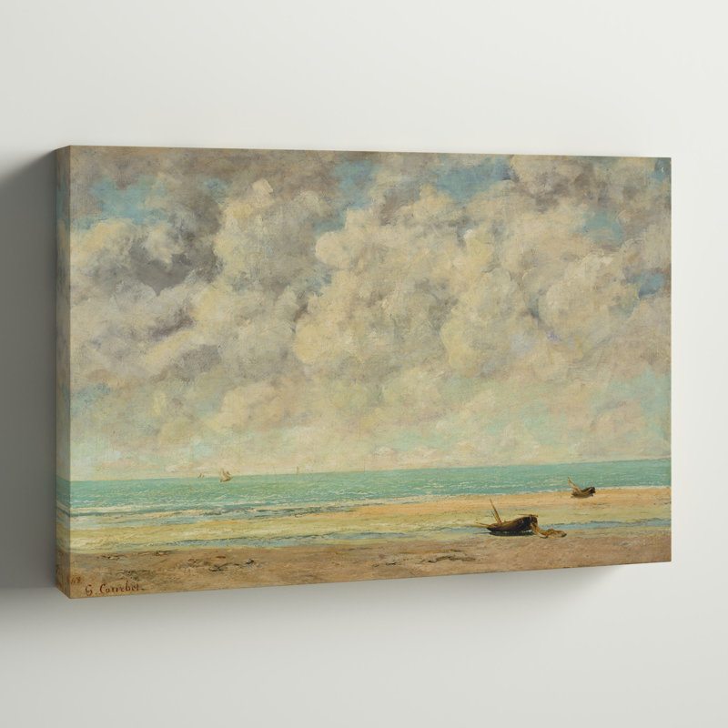 «The Calm Sea», peinture sur toile, H 8 po x l 12 po