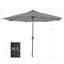 Parasol de marché avec lumières solaires, parasol de table pour la terrasse-138206601