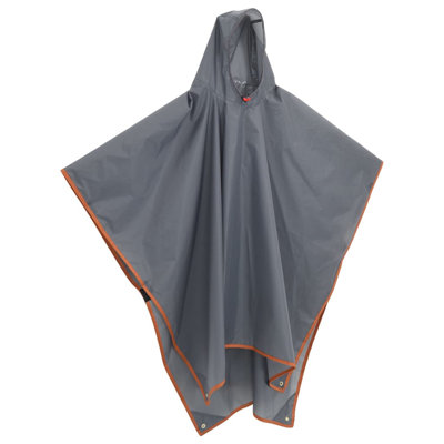 Rain Poncho With Hood 2-In-1 Design 87.8"X57.1"