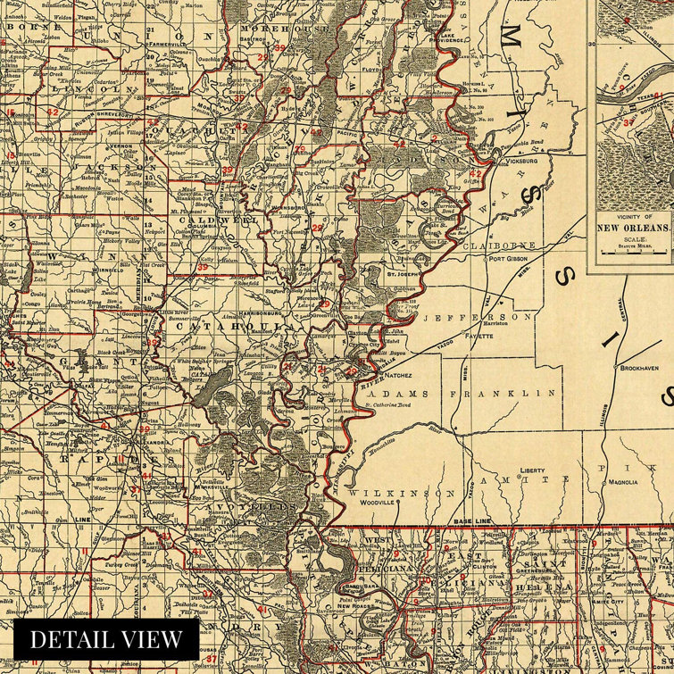 Louisiana Purchase Map No. 4 Matted Print