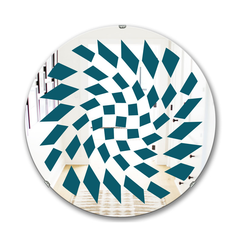 Miroir mural triangulaire, H 31,5 po x l po