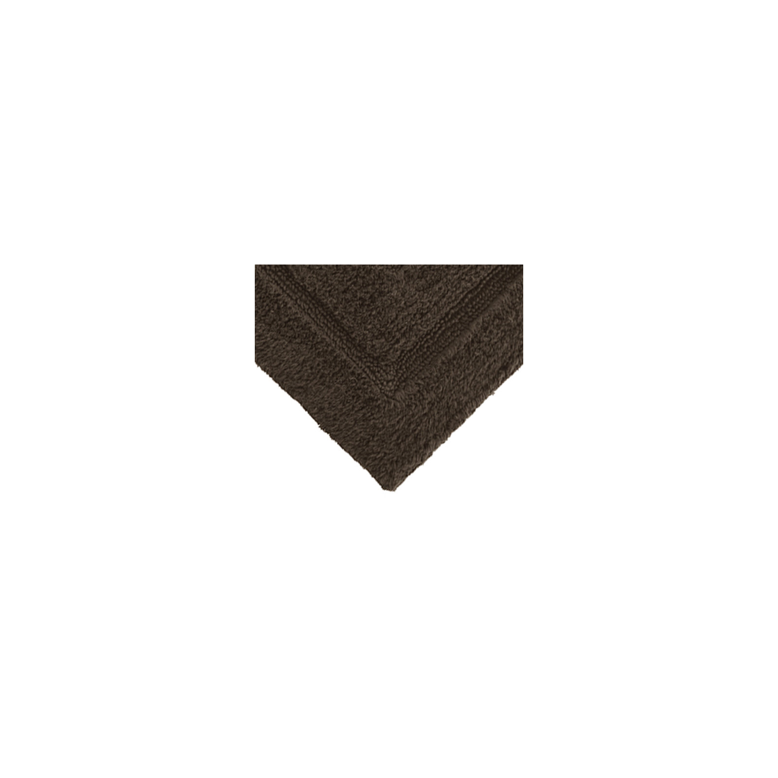 Apolonia Cotton Non-Slip Bath Rug, 24" H x 40" W, Chocolate