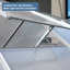 Serre en polycarbonate de 8 pi L x 6 pi avec évent de toit-121362673