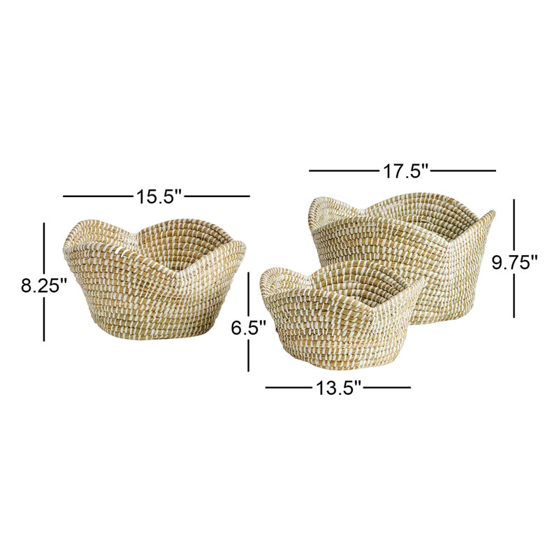 Asla Rattan Decorative Bowl Set