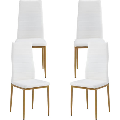 15.6cm H Upholstered Side Chair in White