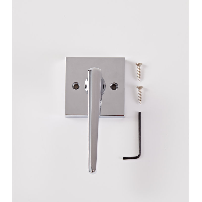 Faux levier de base carré bâlois, Chrome poli
