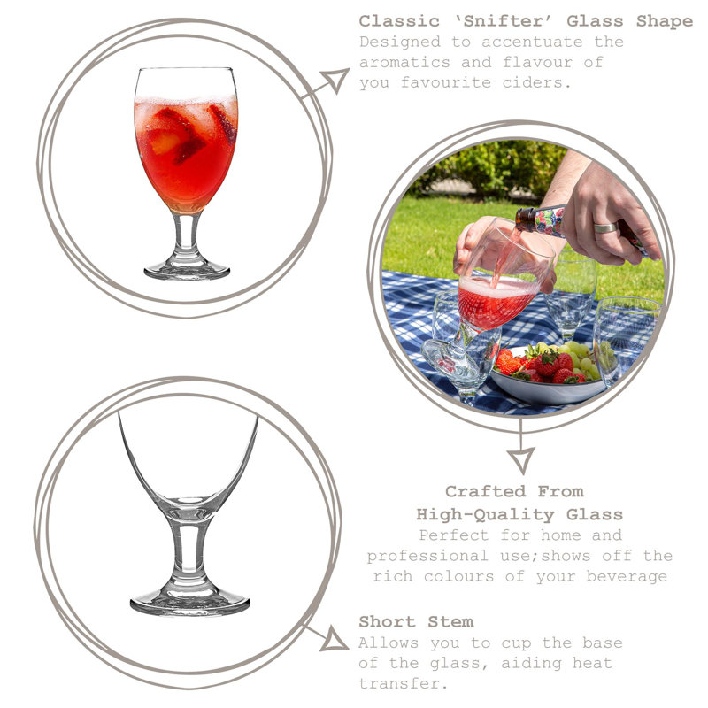 590ml Drinking Glass Set, 590 ml