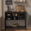 Buffet de 39,4 po de largeur avec porte vitrée et tablette réglable-615839130