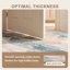 Tapis moderne opale à l'aquarelle abstraite, bleu sarcelle, beige, gris, brun, blanc, lavable à la machine, antidérapant, à poils courts, adapté à l'intérieur et à l'extérieur, pour salon, chambre, salle à manger, entrée, couloir, bureau-917514982