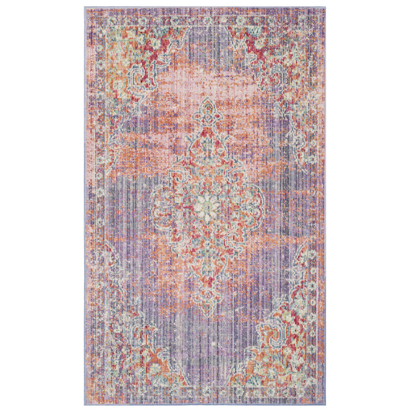 Auderghem Oriental Cotton Area Rug, Rectangle 122 x 183 cm