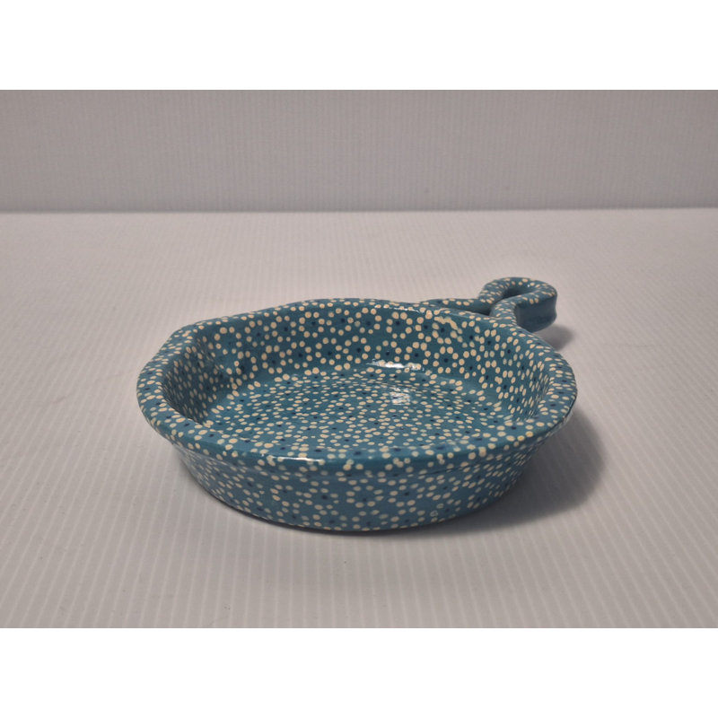 4" Clay Mini Frying Pan, Turquoise