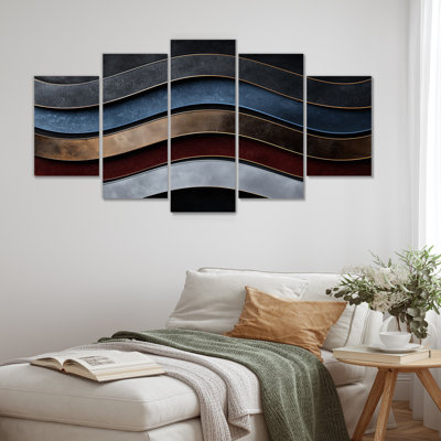 Abstrait, fractale, chuchotements, couleur foncée - art mural fractal - ensemble d'art mural moderne diamant