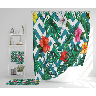 Nataliya Polyester Shower Curtain Set