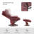 Kimmons Reclining Chairs with Ottoman, 360 Degrees Swivel Recliners with Massage, Faux Leather-1563903964